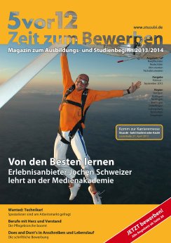 Karrieremagazin 5vor12 - Zeit zum Bewerben, Ausgabe Februar - September 2013.jpg
