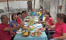 Kampanien kulinarisch - verdiente Mittagspause nach der Wanderung