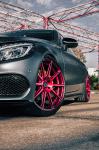 Barracuda Racing Wheels Europe: Candy-red Ultralight Project 2.0 on a Mercedes C Class Coupe (C205)