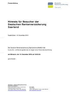 20191210_Geänderte Öffnungszeiten DRV Saarland_wegen_Personalversammlung.pdf