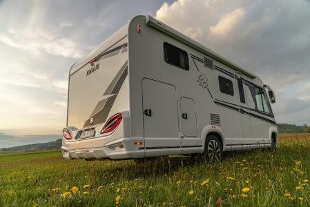 Der KNAUS L!VE I erhielt auf der CMT Stuttgart den European Innovation Award in der Kategorie „Gesamtkonzept Reisemobil“. Auf dem Bild gut erkennbar: die innovativen KNAUS CATEYE evolution-Rückleuchten mit Lauflichtblinker und dreidimensionaler Leuchtengeometrie, Fotos: Knaus Tabbert GmbH