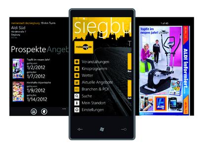 meinestadt.de integriert "kaufDA"-Prospekte in seine Windows Phone 7-Applikation