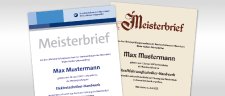 Der traditionelle Meisterbrief kommt wieder in Mode. Seit ihn die Handwerkskammer Mannheim Rhein-Neckar-Odenwald als Zweitschrift wieder anbietet, wird er von Meisterinnen und Meistern gerne bestellt. Foto: Handwerkskammer