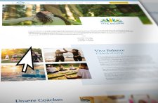 Website Viva Balance der Tourist-Information Glücksburg