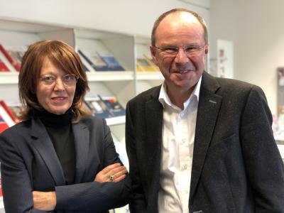 Die neue Doppelspitze der Landeszentrale für politische Bildung Baden-Württemberg: Sibylle Thelen und Lothar Frick(Foto: © Landeszentrale für politische Bildung Baden-Württemberg | Heiko Buczinski)