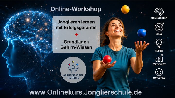 Neues Onlineangebot: Jonglieren als Gehirntraining für jedes Alter
