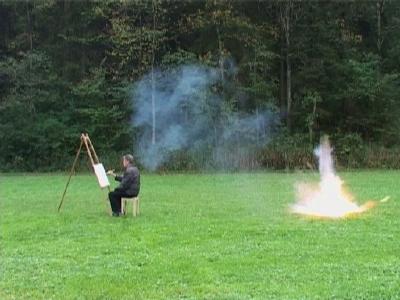 Roman Signer, Punkt, 2006, Videoprints: Aleksandra Signer