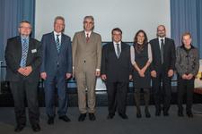 von li. nach re.: Josef Hug, Prof. Dr. Hans-Jürgen Hennes, Prof. Dr. Martin Bentz, PD Dr. Andreas Viardot, Dr. Anita Viardot, Dr. Stefan Schönsteiner, Dr. Regine Ehrhardt / Fotograf: Markus Kümmerle, Magic Picture