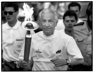 Orignialfoto der Olympischen Fackel von Barcelona 1992