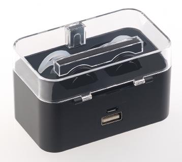 ZX-1701 auvisio True Wireless In-Ear-Headset mit Powerbank-Etui. Bluetooth und Multipoint