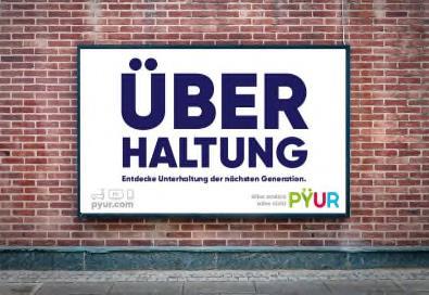 Plakatmotiv aus der PΫUR-Startkampagne