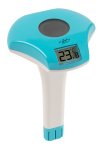 infactory Digitales Solar-Teich- & Poolthermometer PT-160, Akku, Solarpanel, LCD, IPX8