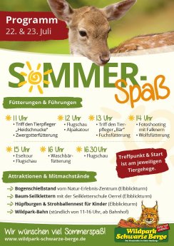 Programm 22. und 23. Juli Sommerspaß Wildpark Schwarze Berge.jpg