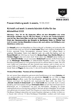 Pressemitteilung werk b events - Kuhstall und werk b events bündeln Kräfte für das Altstadtfest.p