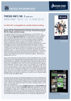 Presse-Information Nr.5 - Die HIGH END als Spiegelbild der aktuellen Marktentwicklung.pdf