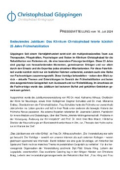 PM_2024_07_10_Jubiläum_25 Jahre Frühreha im Klinikum Christophsbad.pdf