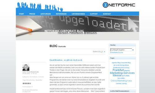 Wir bloggen - im neuen Corporate Blog der Internet-Agentur NETFORMIC