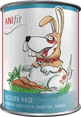 Der Falsche Hase-Bekanntes und beliebtes Hundefutter von Anifit..gif