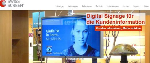 Digital Signage für die Kundeninformation
