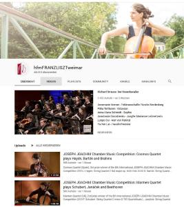 YouTube HfM Weimar