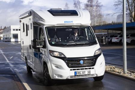 Fabian Vettel drives a KNAUS L!VE WAVE