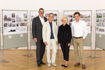 v.l.n.r.: Ulrich Schmidt-Kuhl, Prof. Michael Schumacher, Prof. Christine Nickl-Weller, Philipp Auer / Foto: © Wolfgang Galow
