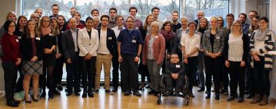 Im Innovations-Centrum Osnabrück tauschten sich die etwa 50 Doktorandinnen und Doktoranden von drei Hochschulen über ihre Forschungsarbeiten aus, Fotos: Hochschule Osnabrück