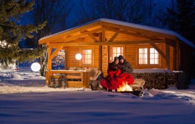 Camping in Bayern Winter
