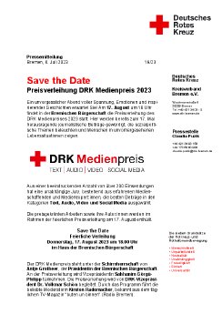Pressemeldung 19 23 - Save the Date - Preisverleihung DRK Medienpreis 2023.pdf