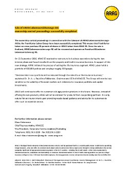 FINAL_Press Release_ARAG Leben_ownership control proceedings.pdf