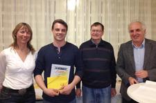 ZLMT - Abt. für Transfusionsmedizin und Hämostaseologie: Personen: v.l.n.r.: Dr. Beate Barta, Stefan Grutza, Gunter Honauer, PD Dr. Andreas Ruf