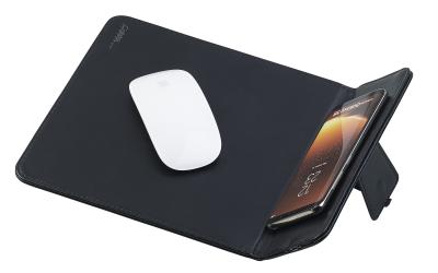 Callstel Mauspad mit Induktions-Ladestation für Qi-kompatible Smartphones, 1 A