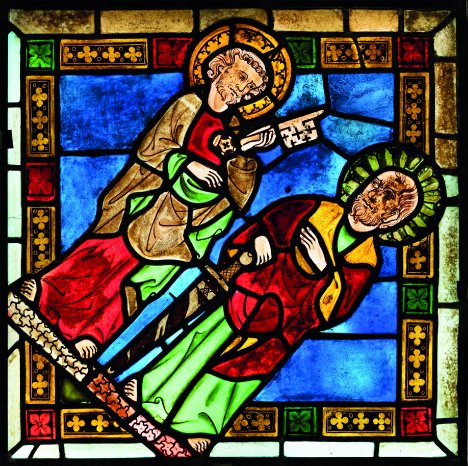 Glasfenster mit Petrus und Paulus, Wienhausen, um 1330 1340, Foto Ulrich Loeper (c) Landesmuseum.jpg