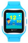 TrackerID Kinder-Smartwatch PW-130.kids mit GPS-/GSM-/WiFi-Tracking, SOS-Taste, blau, IP65
