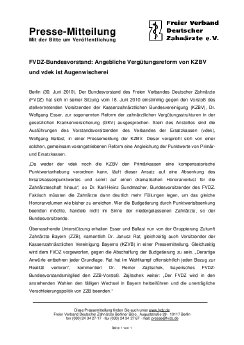 FVDZ-Bundesvorstand - Angebliche Vergütungsreform von KZBV und vdek ist Augenwischerei.pdf