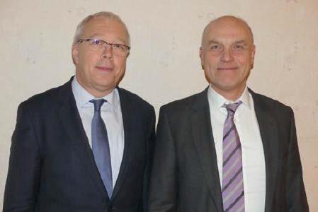 Werner Dullinger und Johannes Naether (v.l.) / © Foto: Holger Teubert/APD