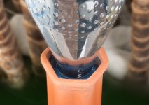 Royal Gardineer 4er-Set XL-Bewässerungs-Tonkegel für Glas- & PET-Flaschen bis 1 Liter