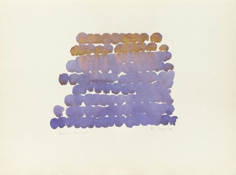 Irma Blank, Germinazioni blu-oro-Carlo Favero.jpg