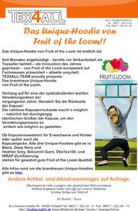 Das Unique-Hoodie von Fruit of the Loom!!