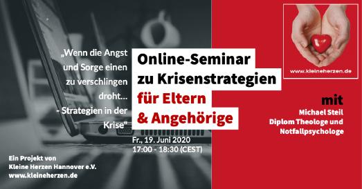 Akku aufladen fürs kranke Kind: Kleine Herzen Hannover startet kostenlose Online-Seminare für Eltern und Angehörige herzkranker Kinder