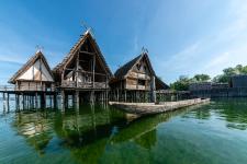 Nachgebautes Bronzezeitdorf  Unteruhldingen