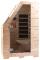 newgen medicals Kompakte Infrarot-Sitzsauna aus Hemlock-Holz, 760 Watt, 0,62 m²