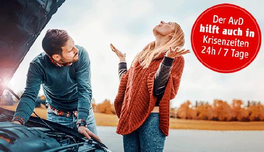 Ungeachtet Corona bietet der AvD seinen Mitgliedern im Pannenfall voll Leistung.