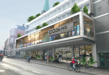 Visualisierung des umgebauten Karstadt Sport-Gebäudes / Grafik: Projektgruppe Cocial City