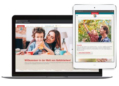 Relaunch Rotbäckchen-Homepage