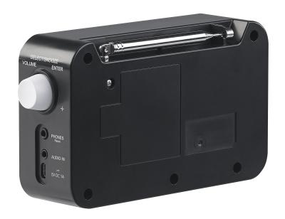 VR-Radio Mobiles Akku-Digitalradio DOR-215 mit DAB+ & FM, Wecker, Bluetooth 5, 8 Watt