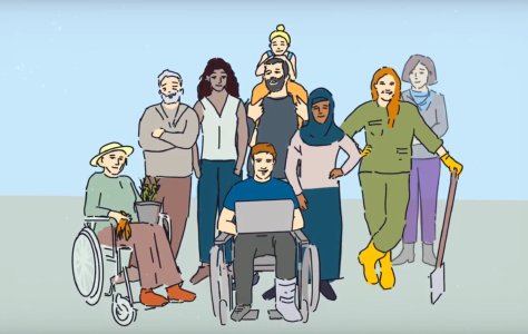 der Mensch kann helfen - diese Botschaft wird auch im Erklärfilm der "freiwilligen" im UNIONHILFSWERK vermittelt