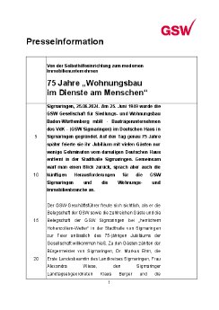 GSW Sigmaringen - Presseinformation - 75 Jahre GSW - 2024_07_01.pdf