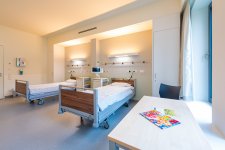 Ein Patientenzimmer in Haus M / Bild: Markus Kümmerle, Städtisches Klinikum Karlsruhe