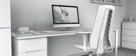 Home Office Stuhl PURE FASHION Edition weiß / Bild: © Interstuhl